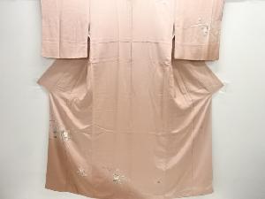 作家物　手描き友禅枝花模様訪問着